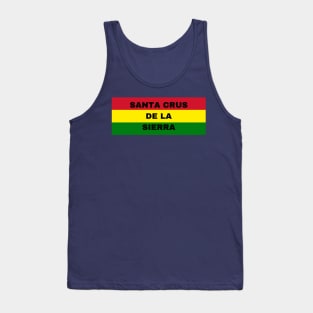 Santa Crus de la Sierra City in Bolivian Flag Colors Tank Top